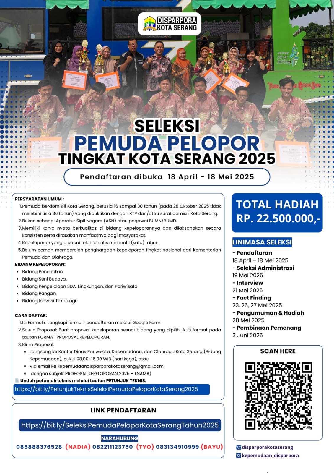 SELEKSI PEMUDA PELOPOR TINGKAT KOTA SERANG 2025